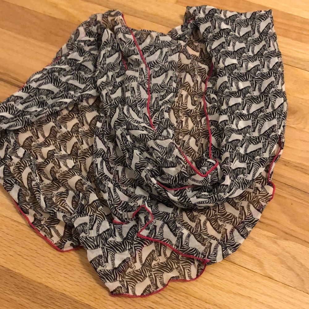 Zebra print small scarf